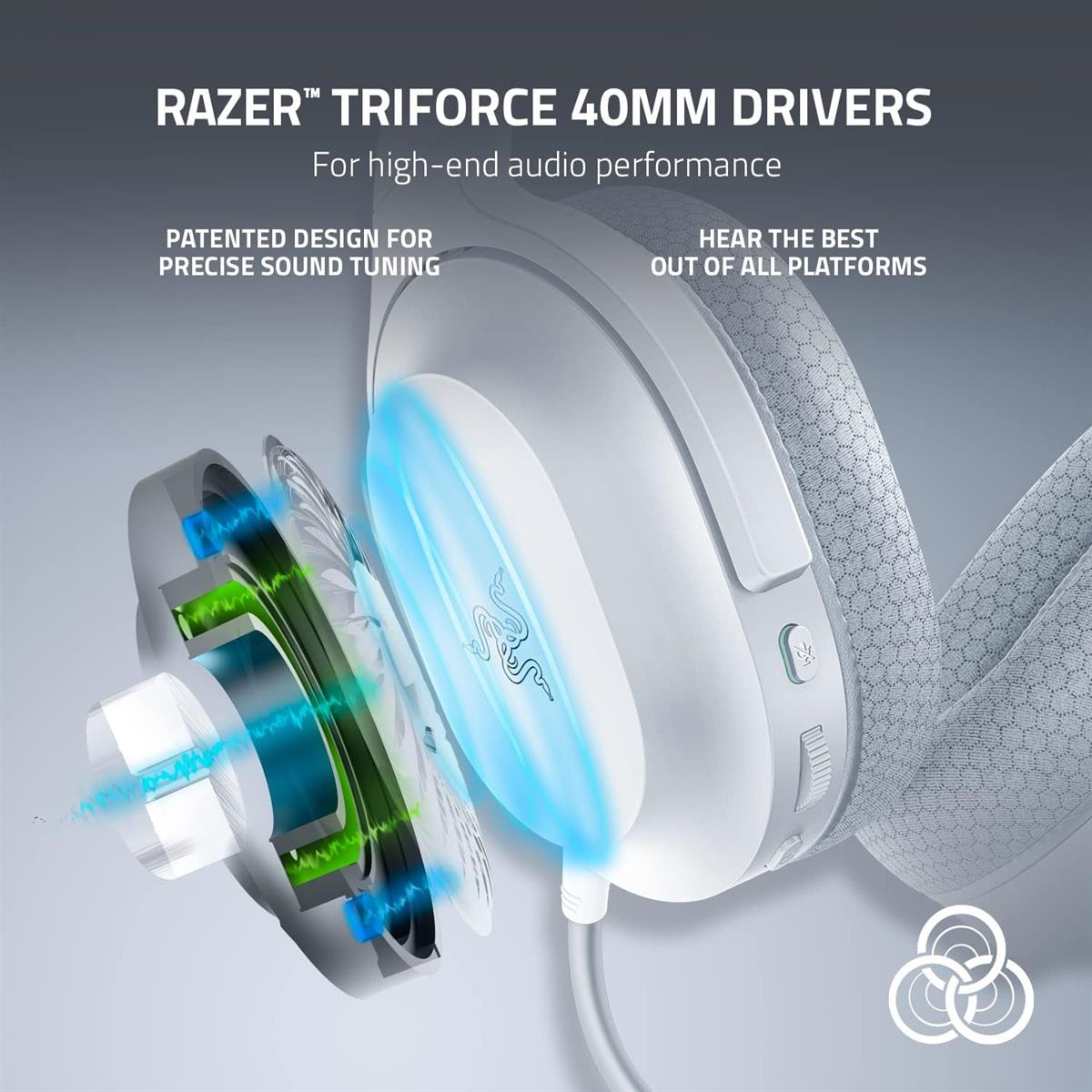 Razer Barracuda X (2022) Wireless Headphones - White