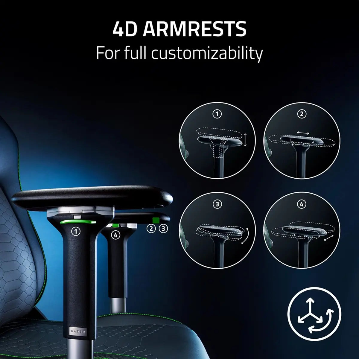 Razer Iskur V2 Gaming Chair - Dark Grey