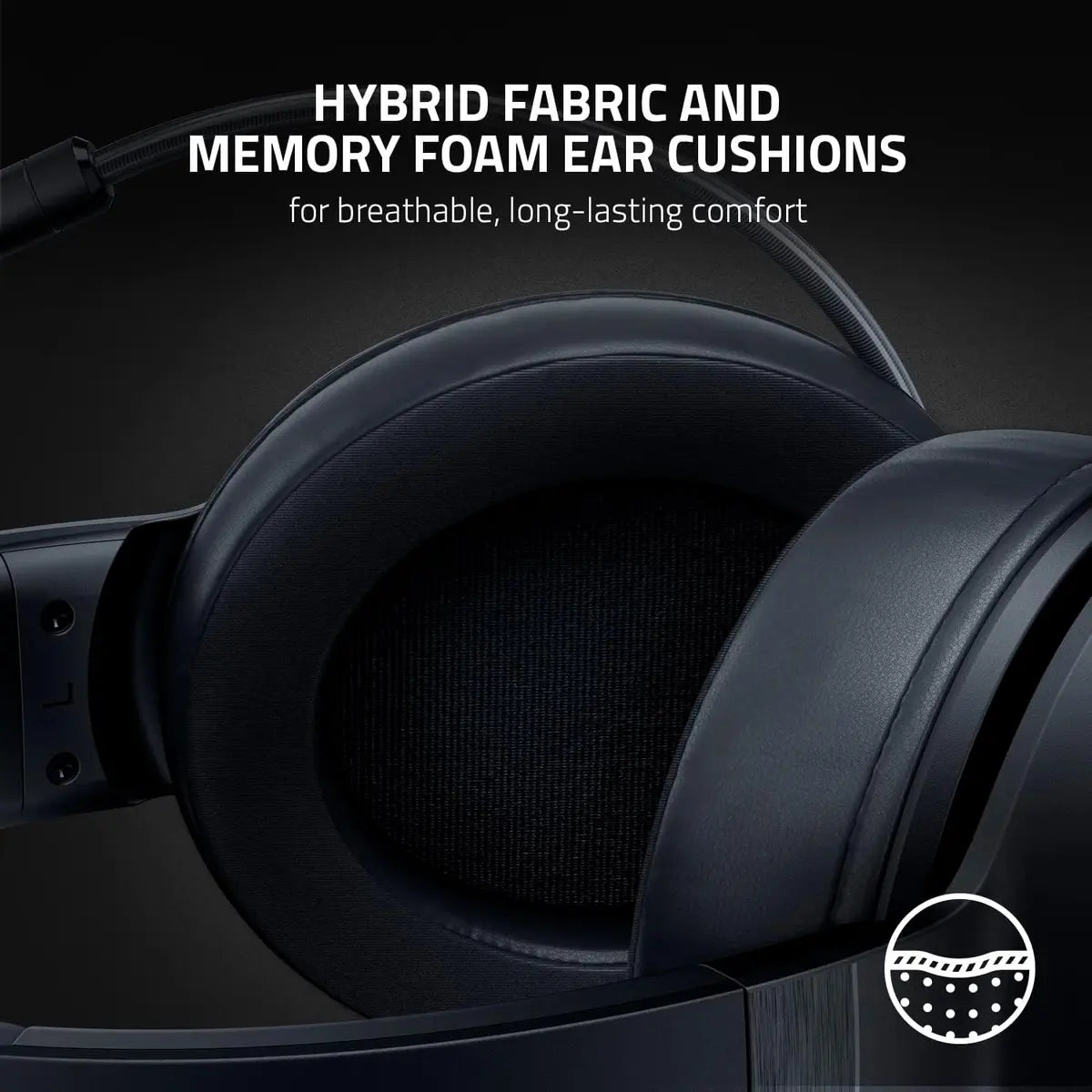 Razer Kraken V3 X Wired RGB USB Gaming Headset - Black
