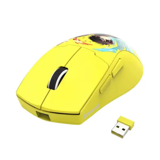 Redragon K1NG MAX M918 PRO 1K Hz 3-Mode Wireless Gaming Mouse – Yellow
