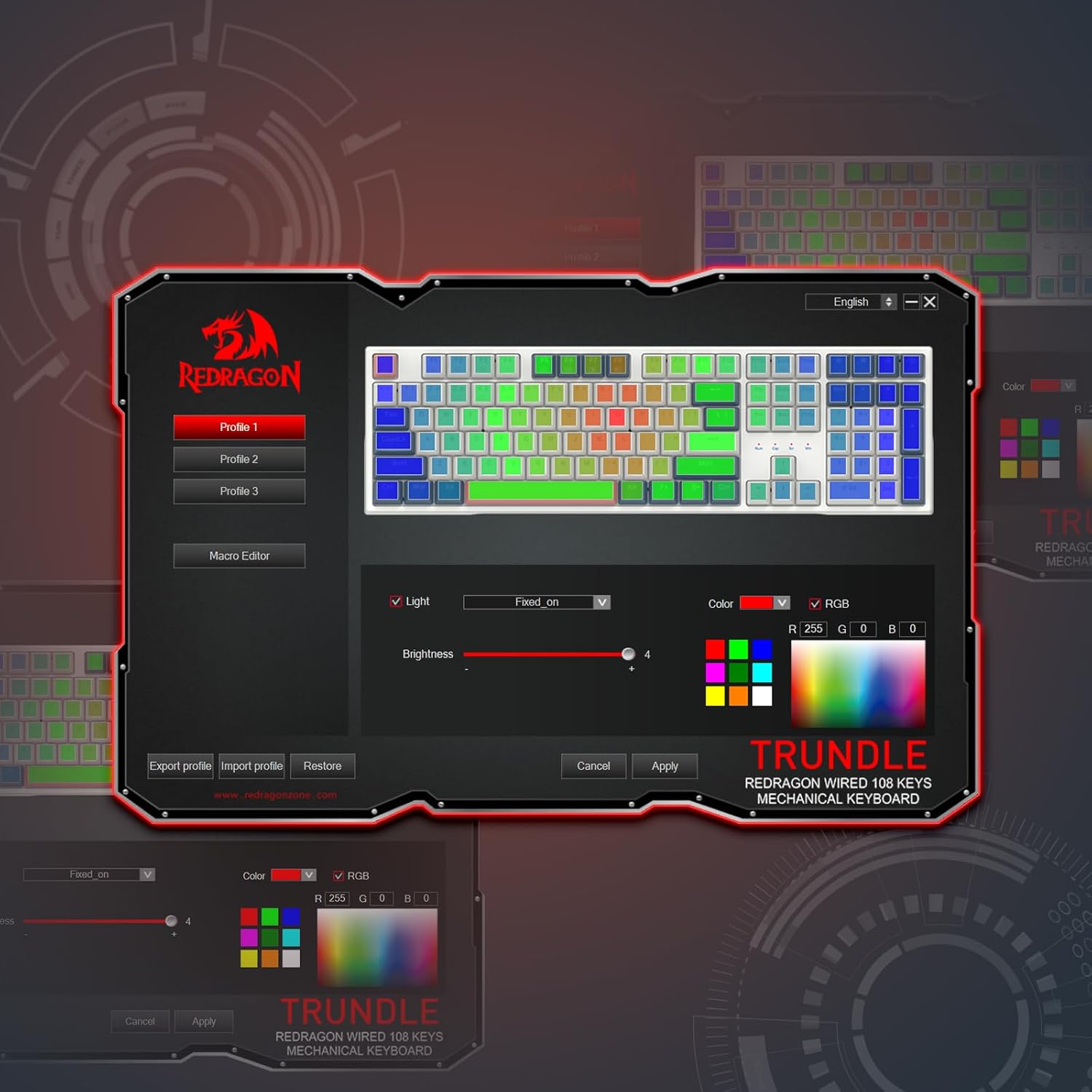 Redragon K668 RGB Gaming Keyboard