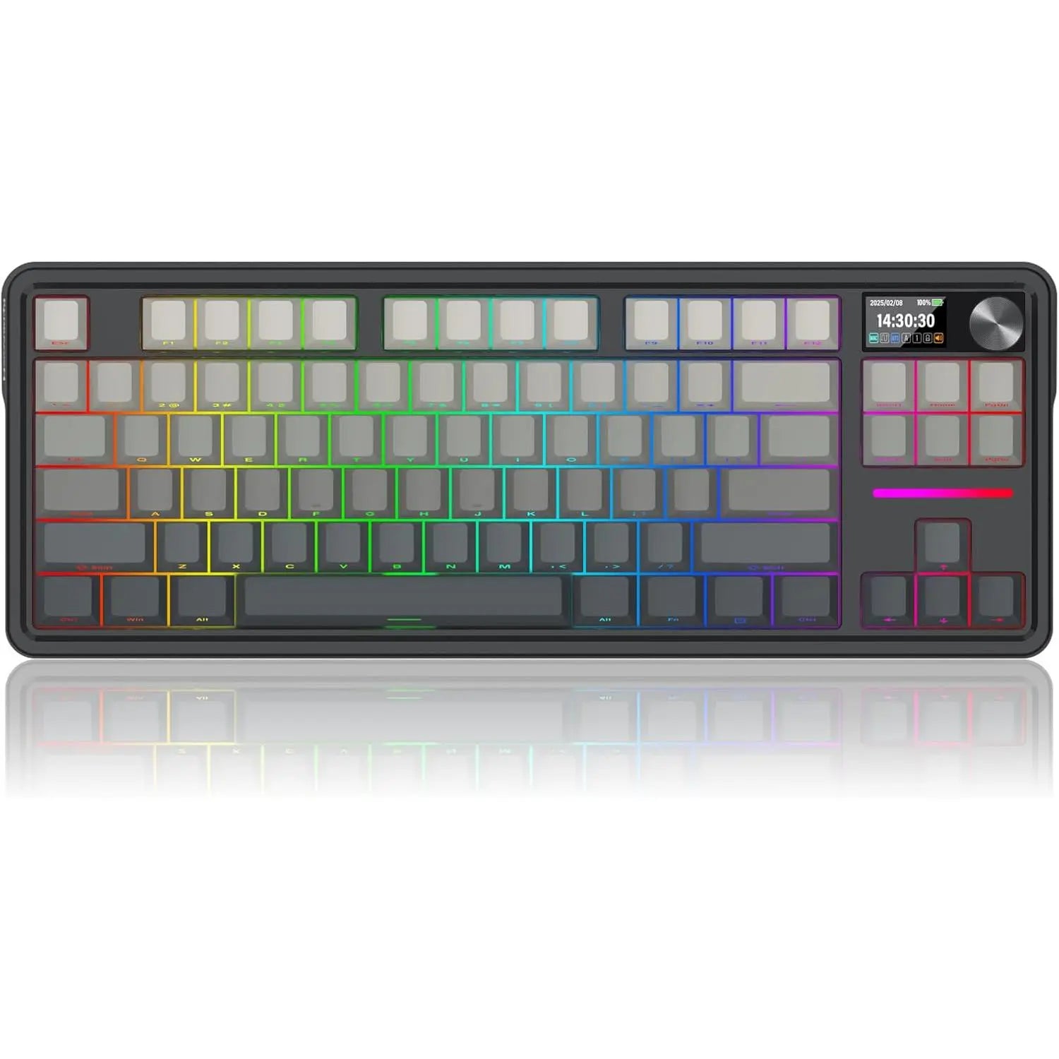 Redragon K743 Antonium Pro LCD 80% Gasket RGB Gaming Keyboard - PakByte Computers
