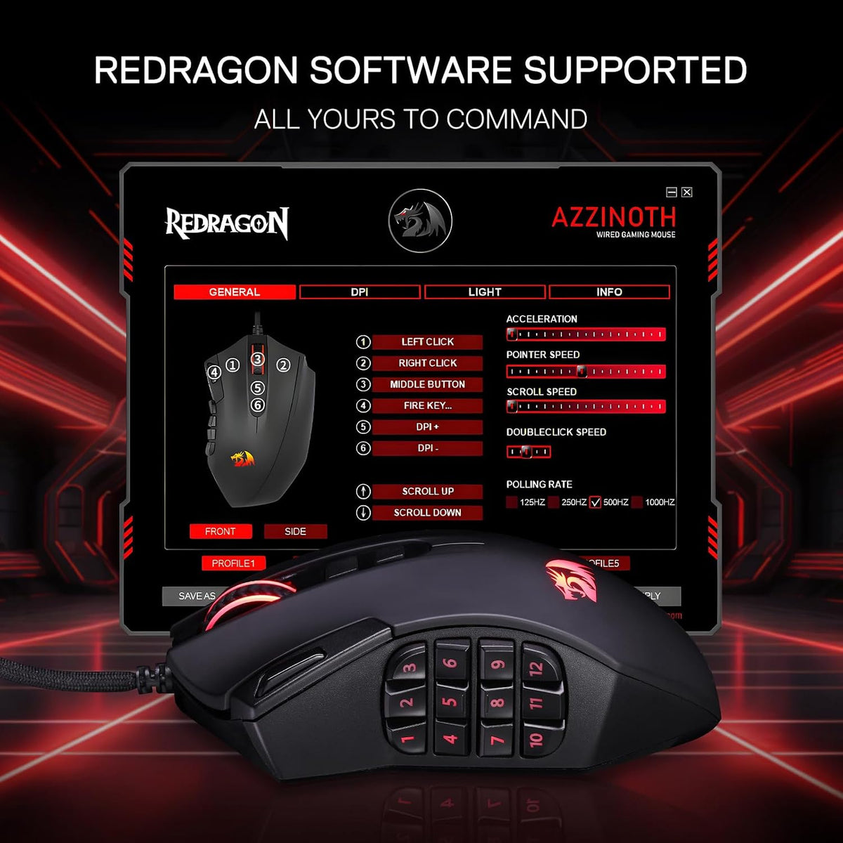 Redragon M921 MMO Gaming Mouse - PakByte Computers