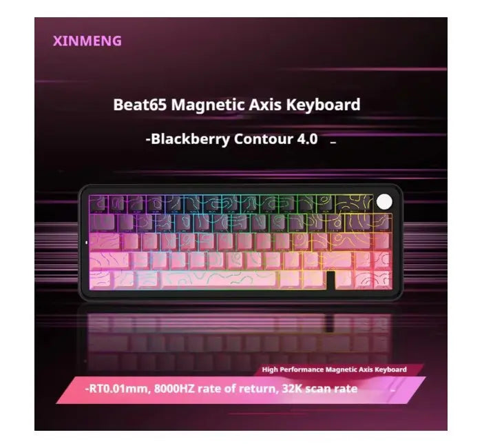 Sama Xinmeng Beat65 Rapid Trigger RGB 65% Gaming Keyboard - Blackberry Contour 4.0