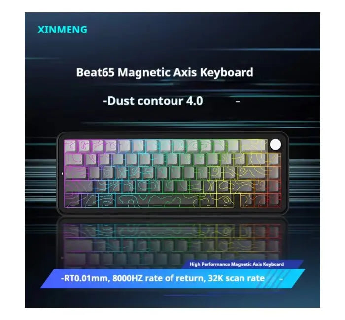 Sama Xinmeng Beat65 Rapid Trigger RGB 65% Gaming Keyboard - Dust Contour 4.0