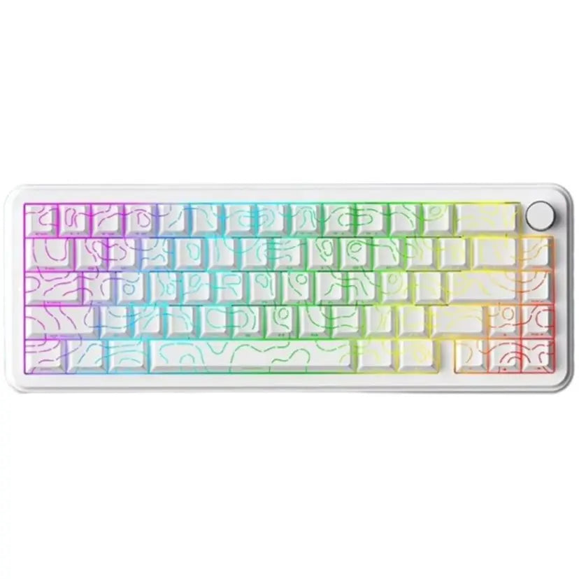 Sama Xinmeng Beat65 Rapid Trigger RGB 65% Gaming Keyboard - Moon White Contour 3.0