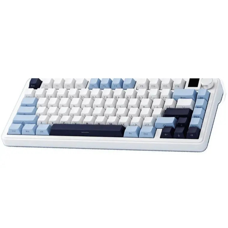 Sama Xinmeng M75 Pro Customized Wireless Keyboard (Rocket Racoon Switch) - White Sky Blue