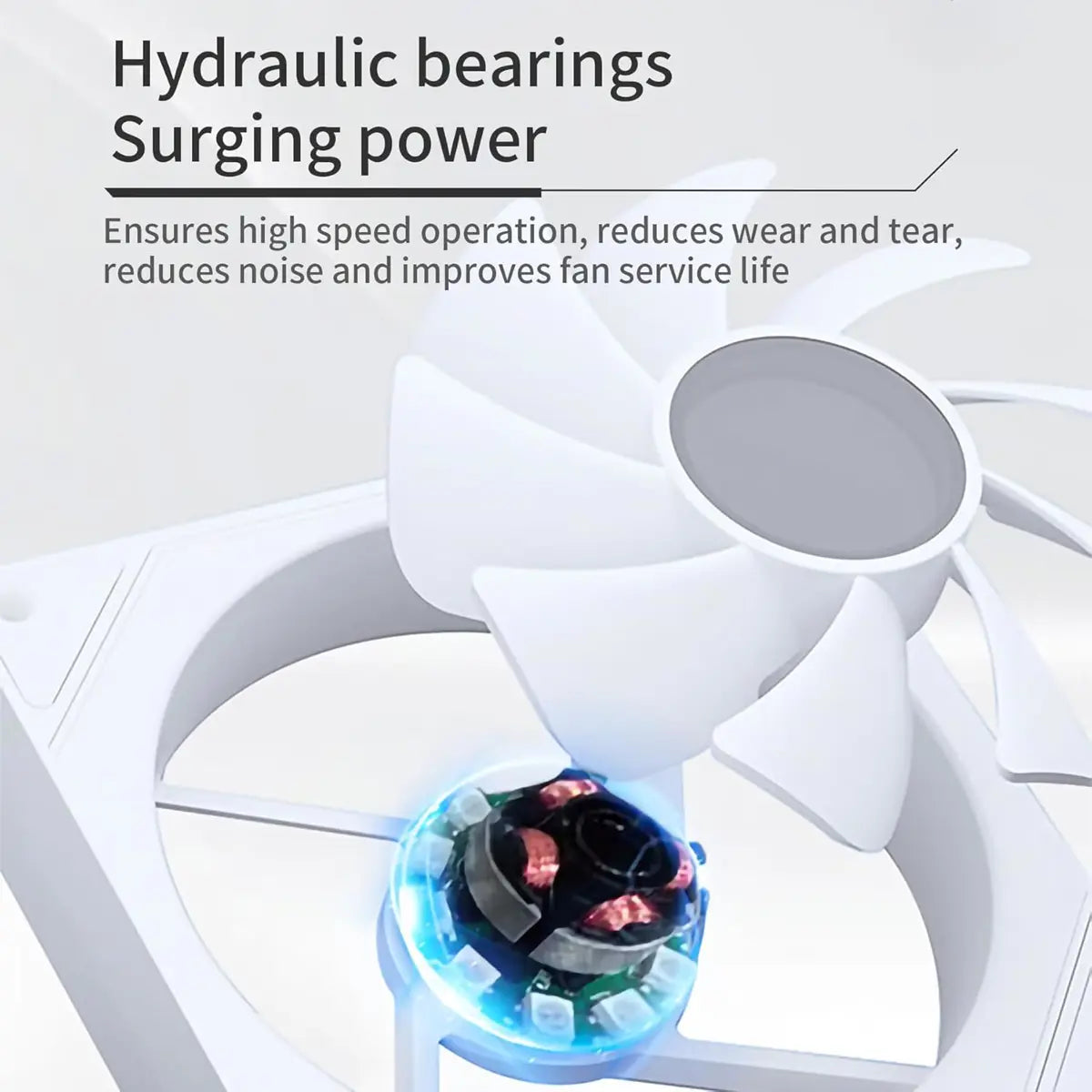 Sama YF1203 Reverse 120mm ARGB Case Cooler Fan Single Pack - White