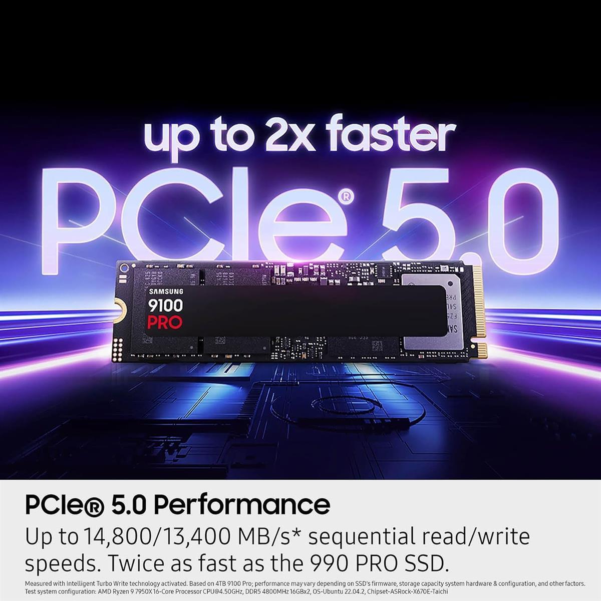 Samsung 9100 PRO 2TB with Heatsink SSD, PCIe 5.0x4 M.2 2280 - PakByte Computers