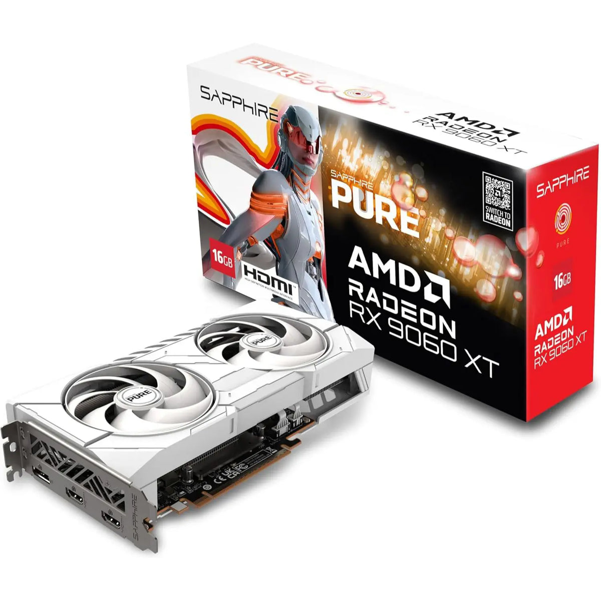 Sapphire RX 9060 XT Pure Gaming OC 16GB Graphics Card