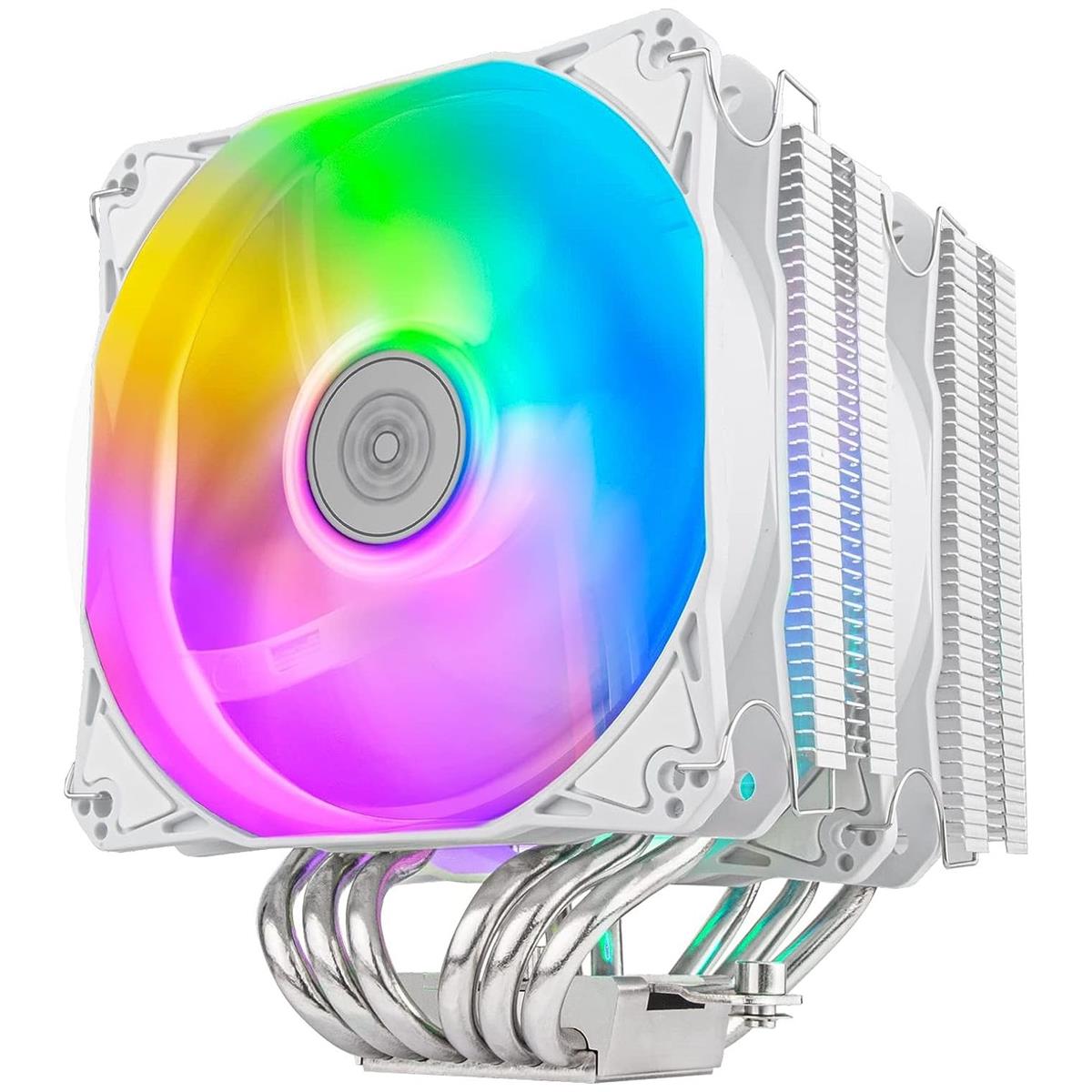 SilverStone SST-HYD120-ARGB-V2 Hydrogon D120 Dual Tower CPU Cooler - White