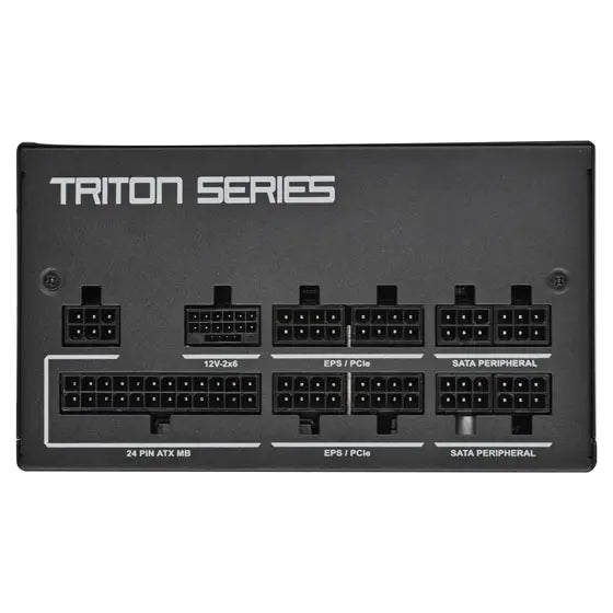 SilverStone Triton 1000Rz Cybenetics Gold 1000W ATX 3.1 PCIe 5 Fully Modular Power Supply - Black