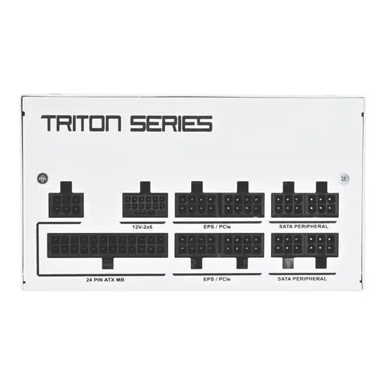 SilverStone Triton 1000Rz Cybenetics Gold 1000W ATX 3.1 PCIe 5 Fully Modular Power Supply - White
