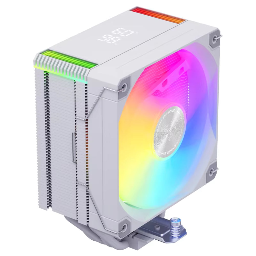 Snowman MT4-V4 Digital ARGB Dual Tower CPU Cooler – White