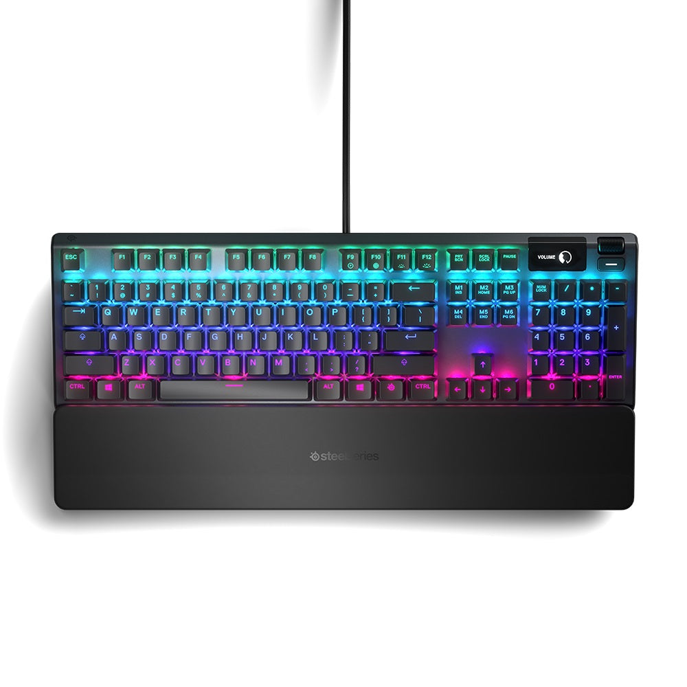 SteelSeries Apex 5 Hybrid Mechanical Gaming Keyboard - Blue Switches - PakByte Computers