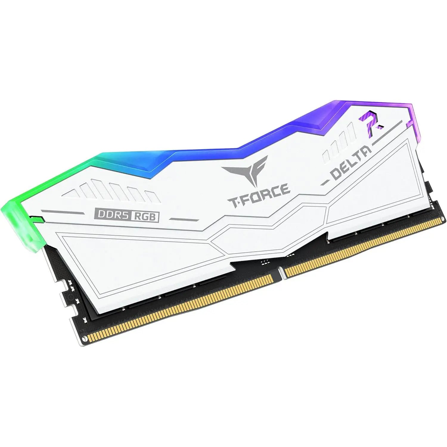 TeamGroup T-Force Delta RGB DDR5 64GB (2x32GB) 6000MHz CL38 Desktop Memory - White - PakByte Computers