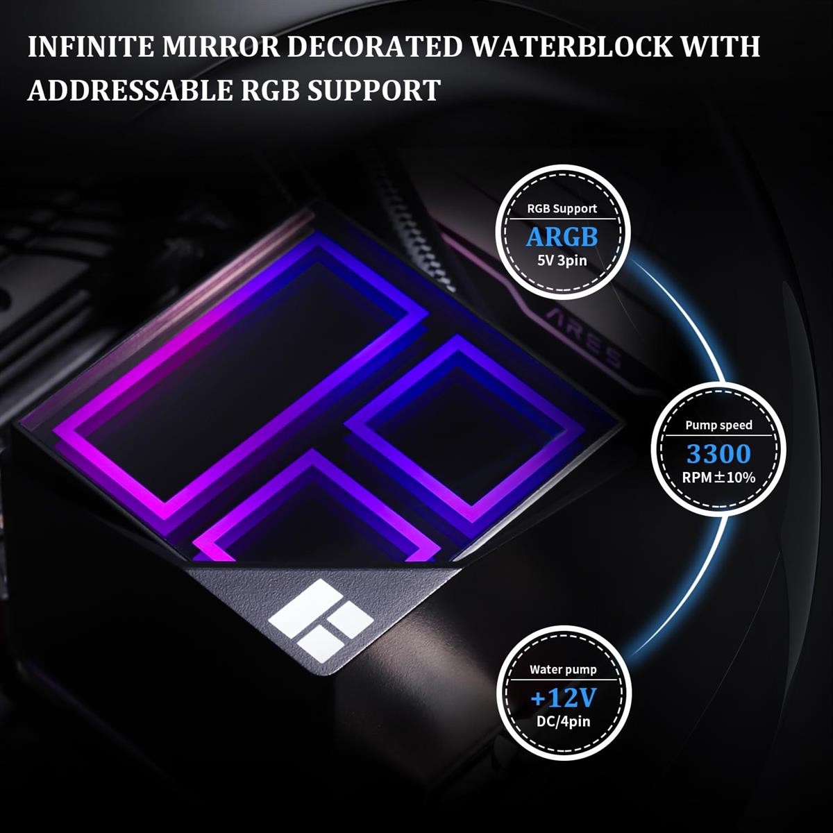 Thermalright Frozen Infinity 360 PC Liquid CPU Cooler - Black