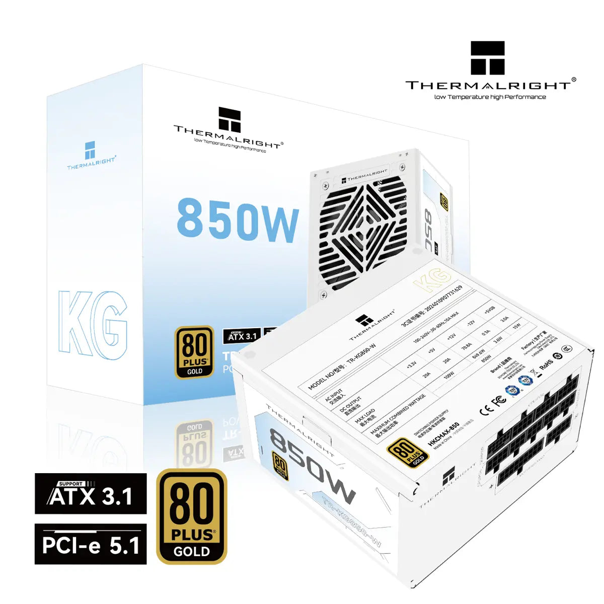 Thermalright KG-850-W 850W 80 Plus Gold Fully Modular Power Supply