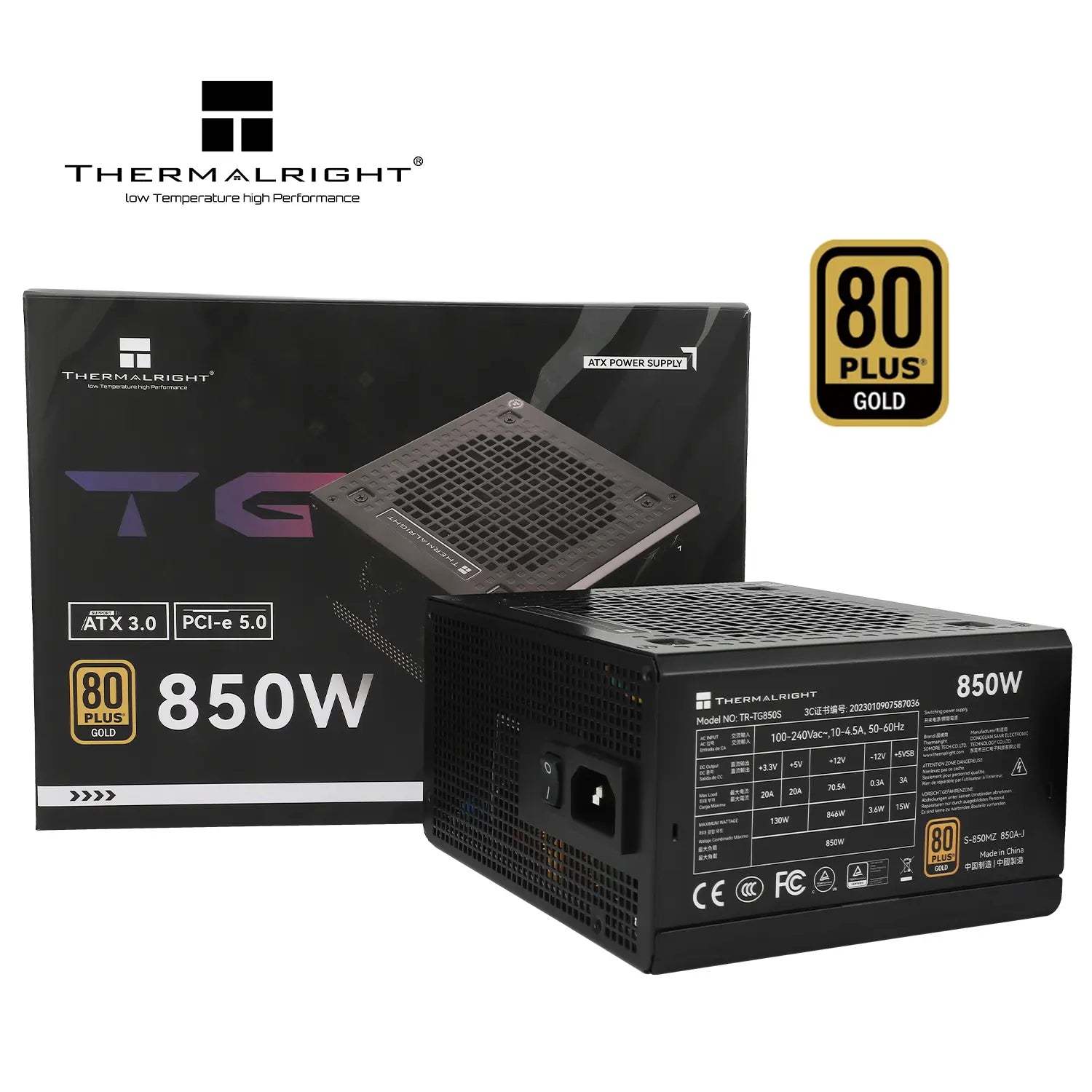 Thermalright TG-850S 850W 80 Plus Gold Power Supply - PakByte Computers