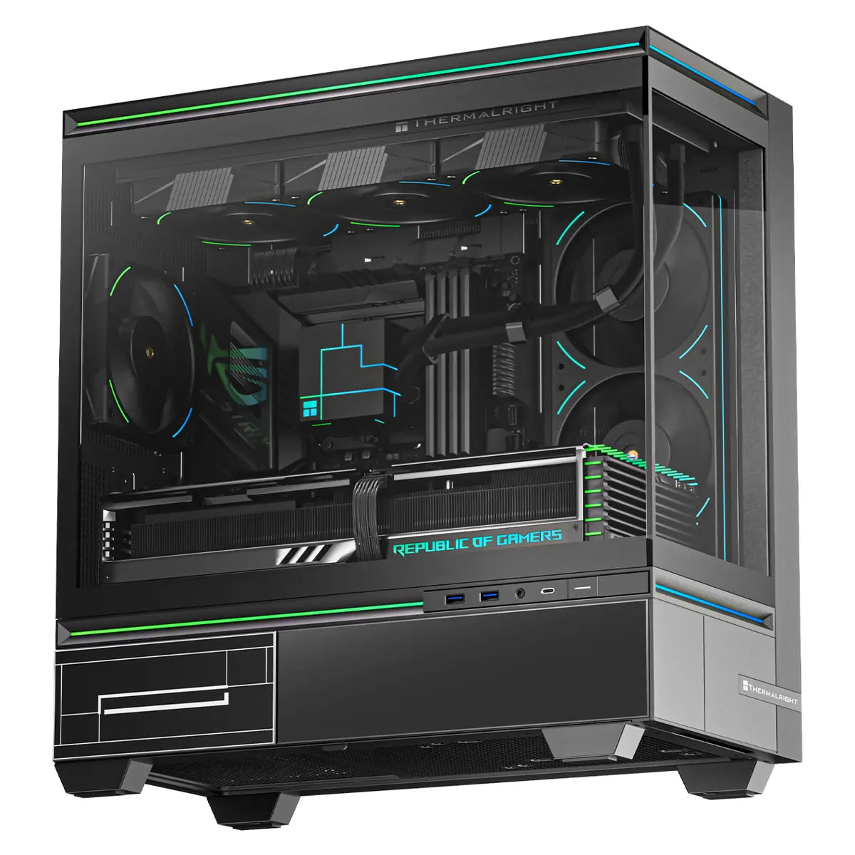 Thermalright TL-M10 Mid-Tower Micro-ATX Gaming Case - Black