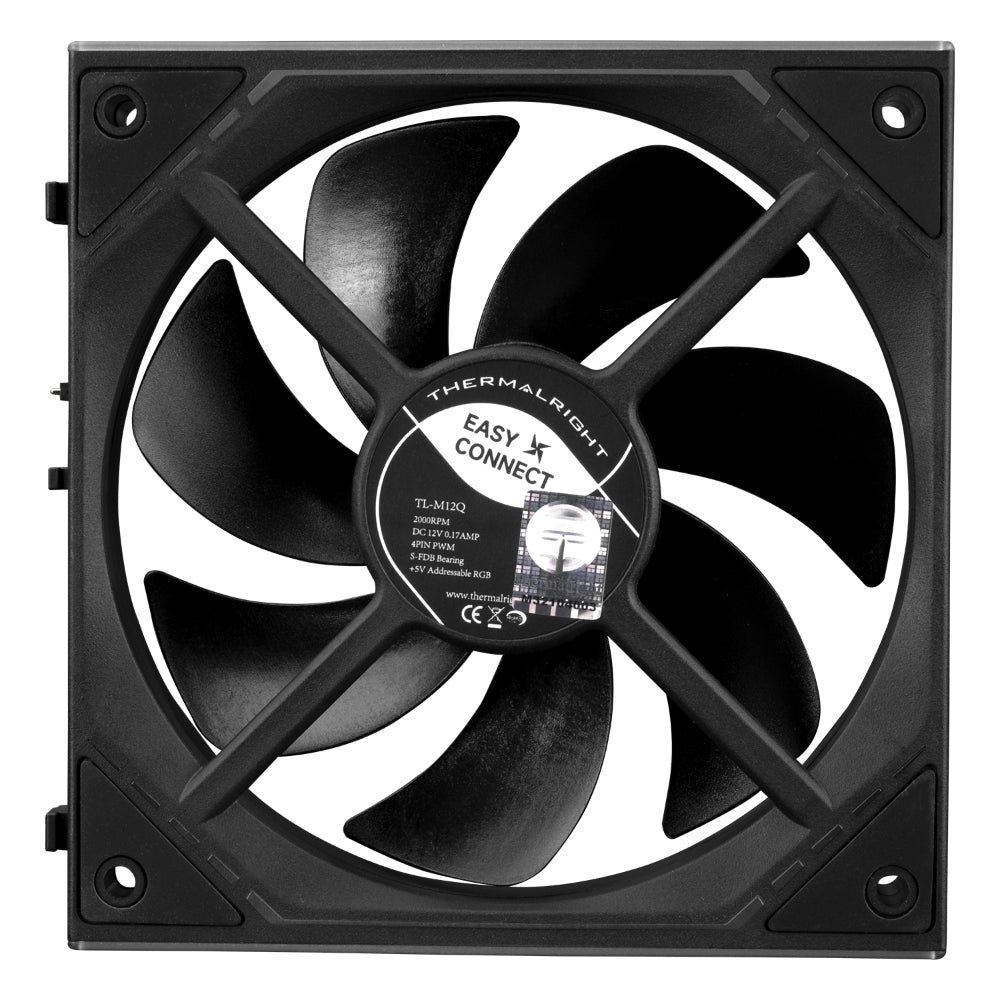 Thermalright TL-M12QR X3 120mm PC Reverse Blade Case Fans - Black
