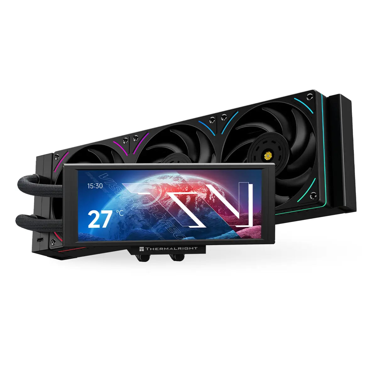Thermalright Trofeo Vision 360 ARGB AIO CPU Liquid Cooler - Black