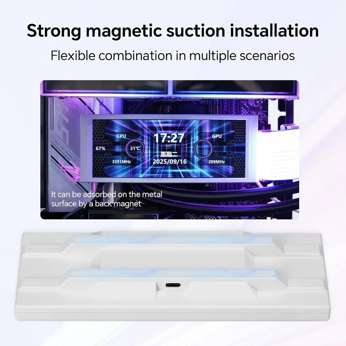 Thermalright Trofeo Vision LCD AIO Display 6.86” PC Monitor - White