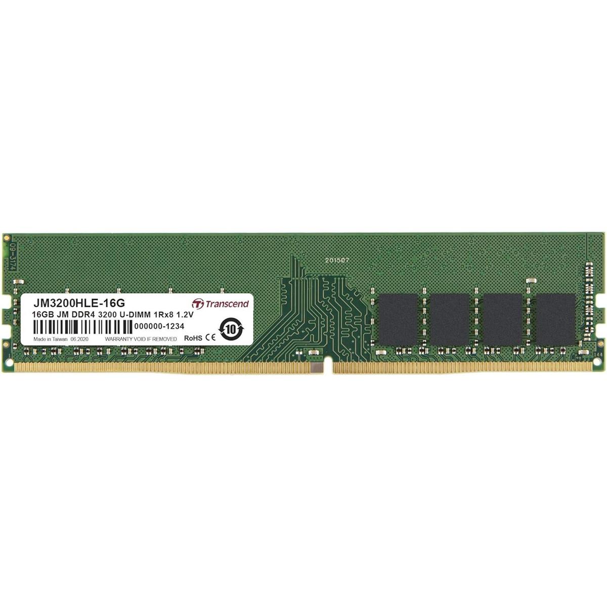 Transcend JetFlash 16GB 3200MHz DDR4 U-DIMM Desktop Memory - PakByte Computers
