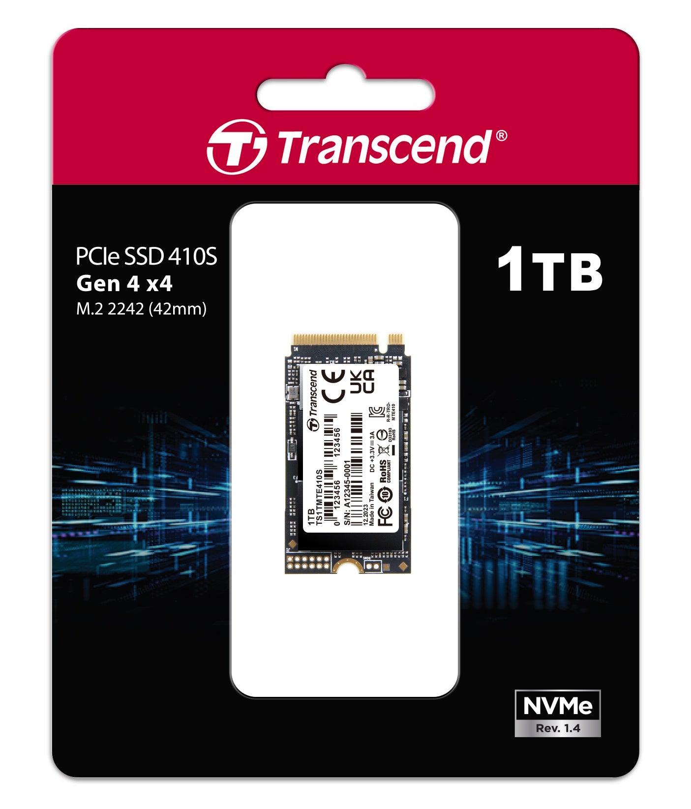 Transcend 410S 1TB Gen4 M.2 NVMe 2242 SSD - PakByte Computers