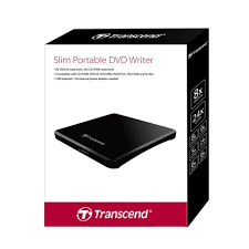 Transcend Slim Portable DVD Writer - Black