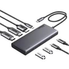 UGREEN 35625 Triple Monitor USB-C Hub 8-Port Docking Station Multi Display Adapter