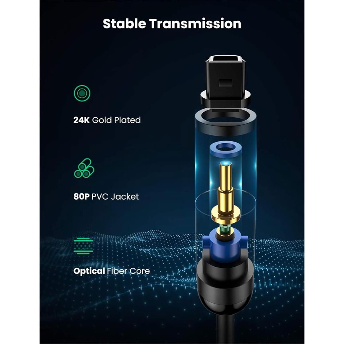 Ugreen 70892 Optical Fiber Audio Digital Toslink Cable