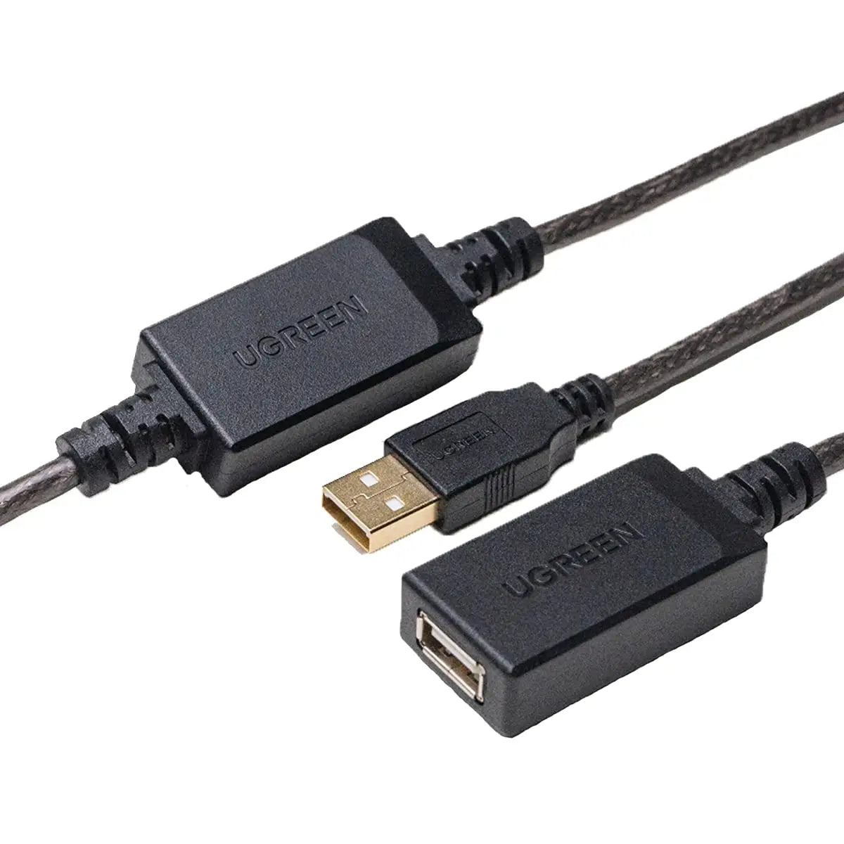 Ugreen 10323 USB 2.0 Type A Male to Female Active Extension Cable with Chipset - 15M