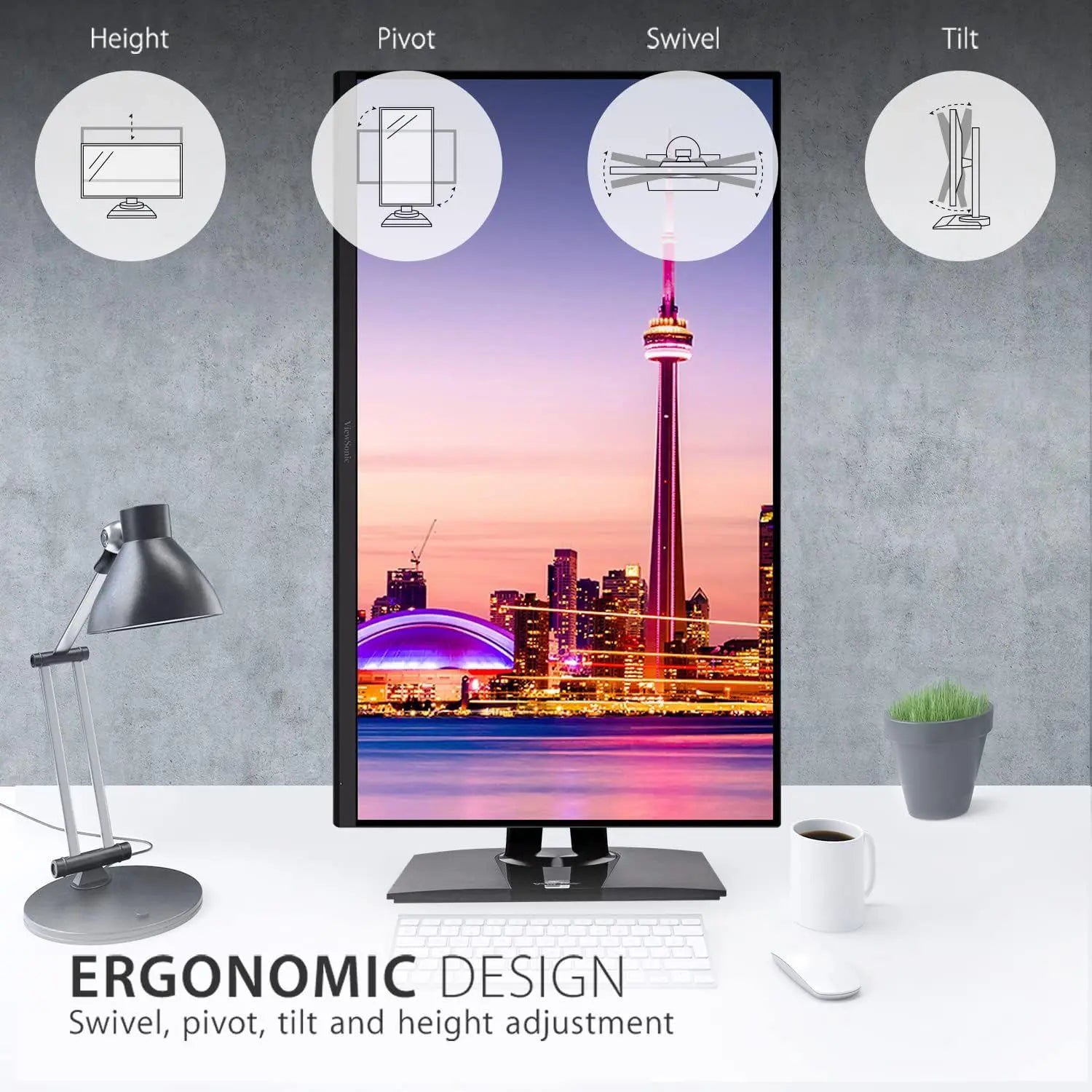 ViewSonic VP3256-4K 32 Inch 4K UHD IPS Ergonomic Monitor - PakByte Computers