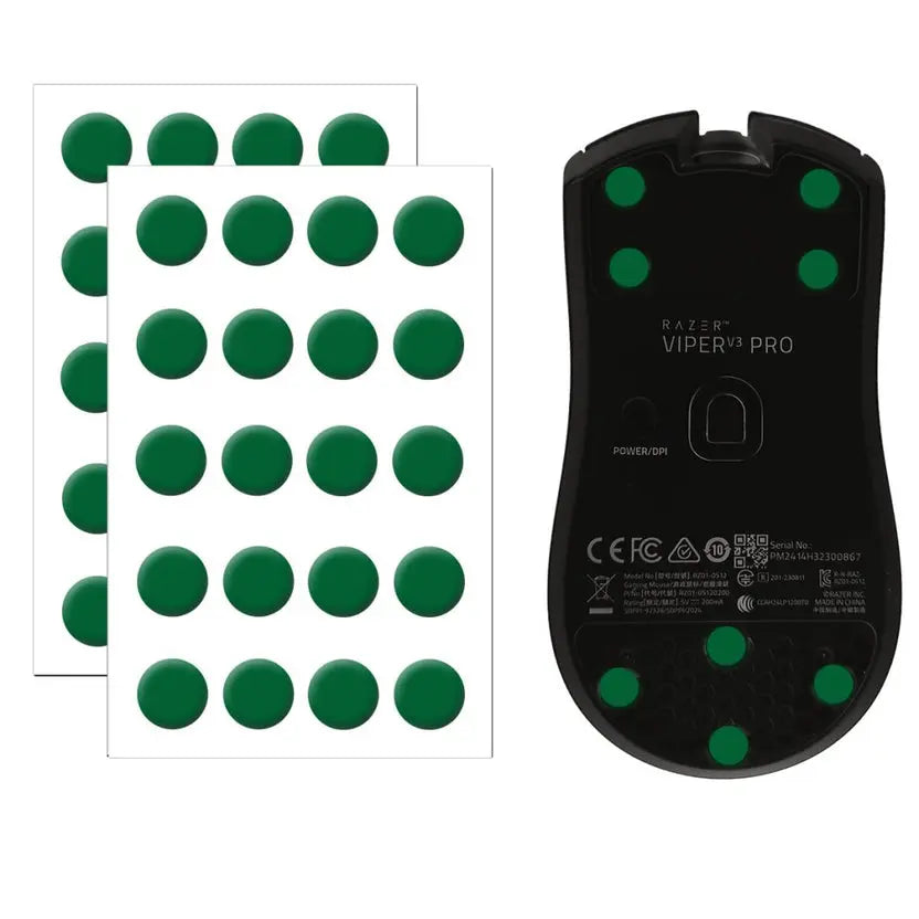 X-Raypad Jade Air DIY Mouse Skates D6.5mm Universal Dots-Quiet and Speed