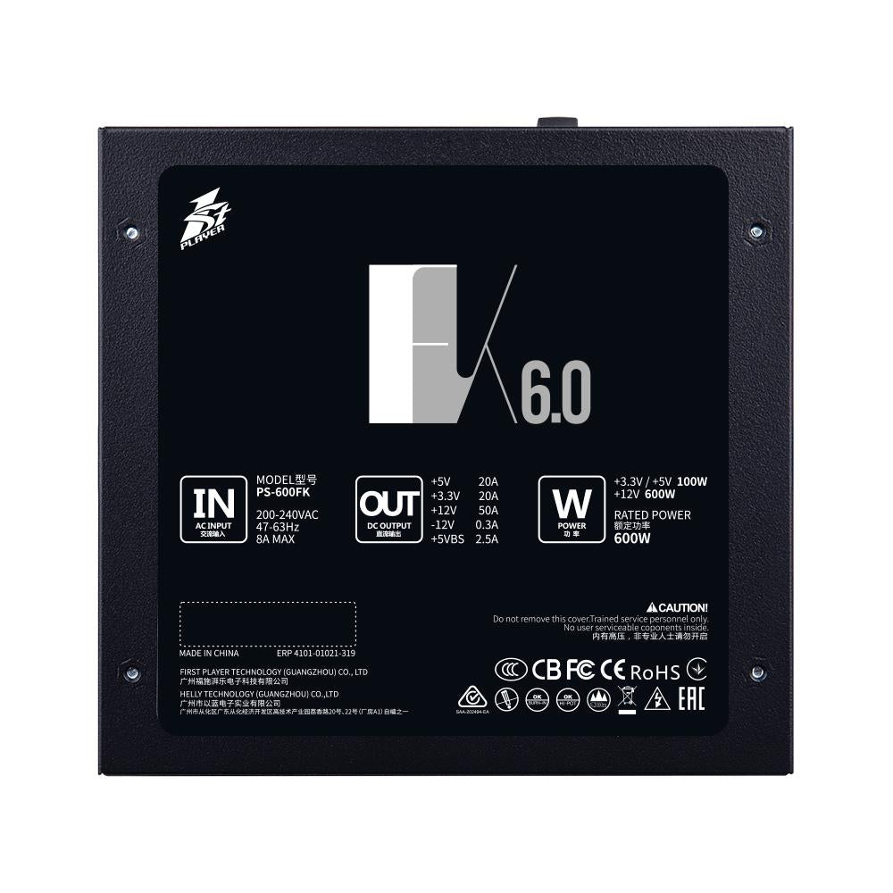 1st Player FK 600W Power Supply
