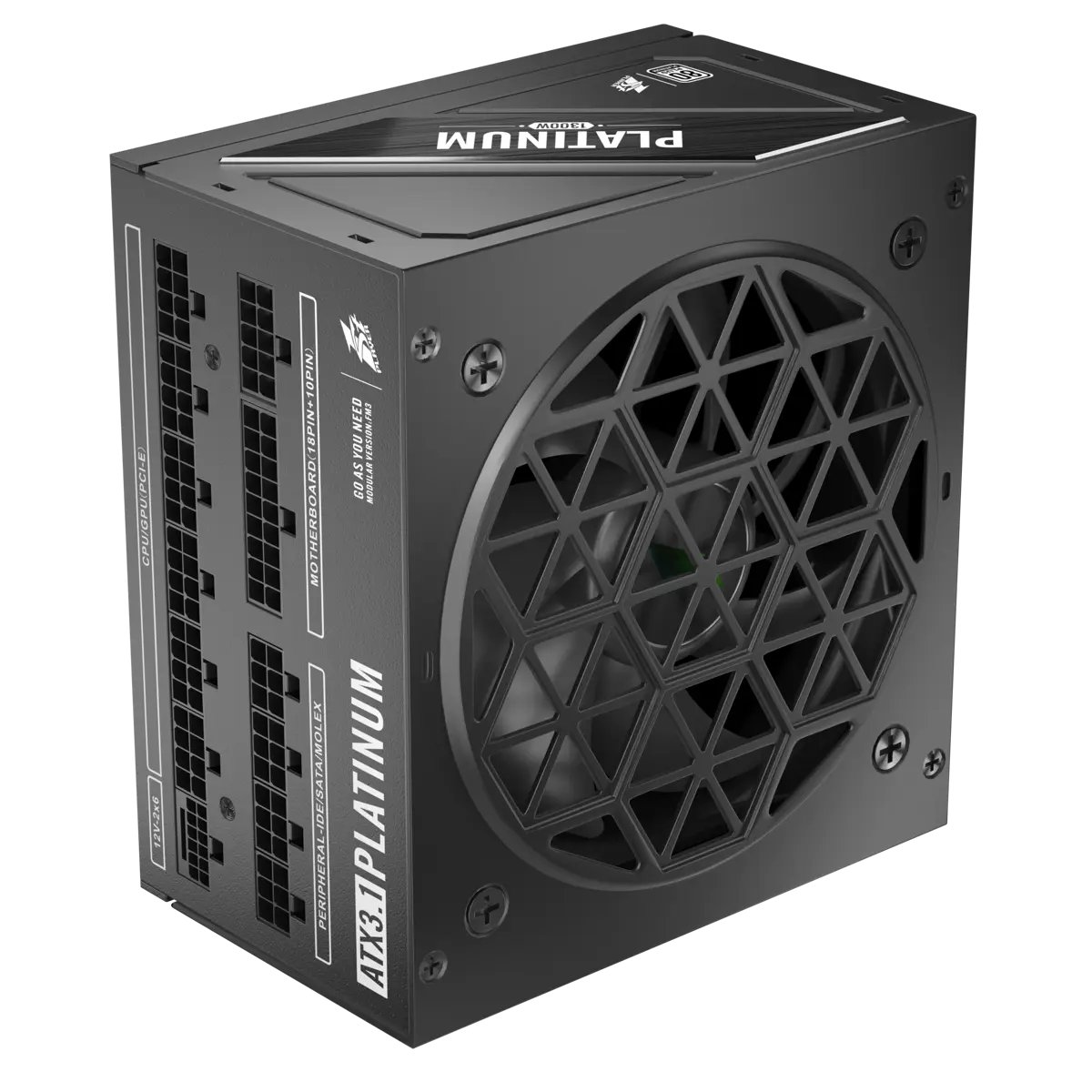 1st Player NGDP 1300W 80 Plus Platinum Full Modular Power Supply - Black