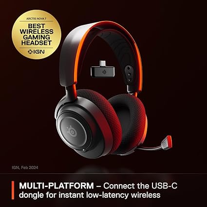 SteelSeries Arctis Nova 7 Wireless Headphone - Black - PakByte  