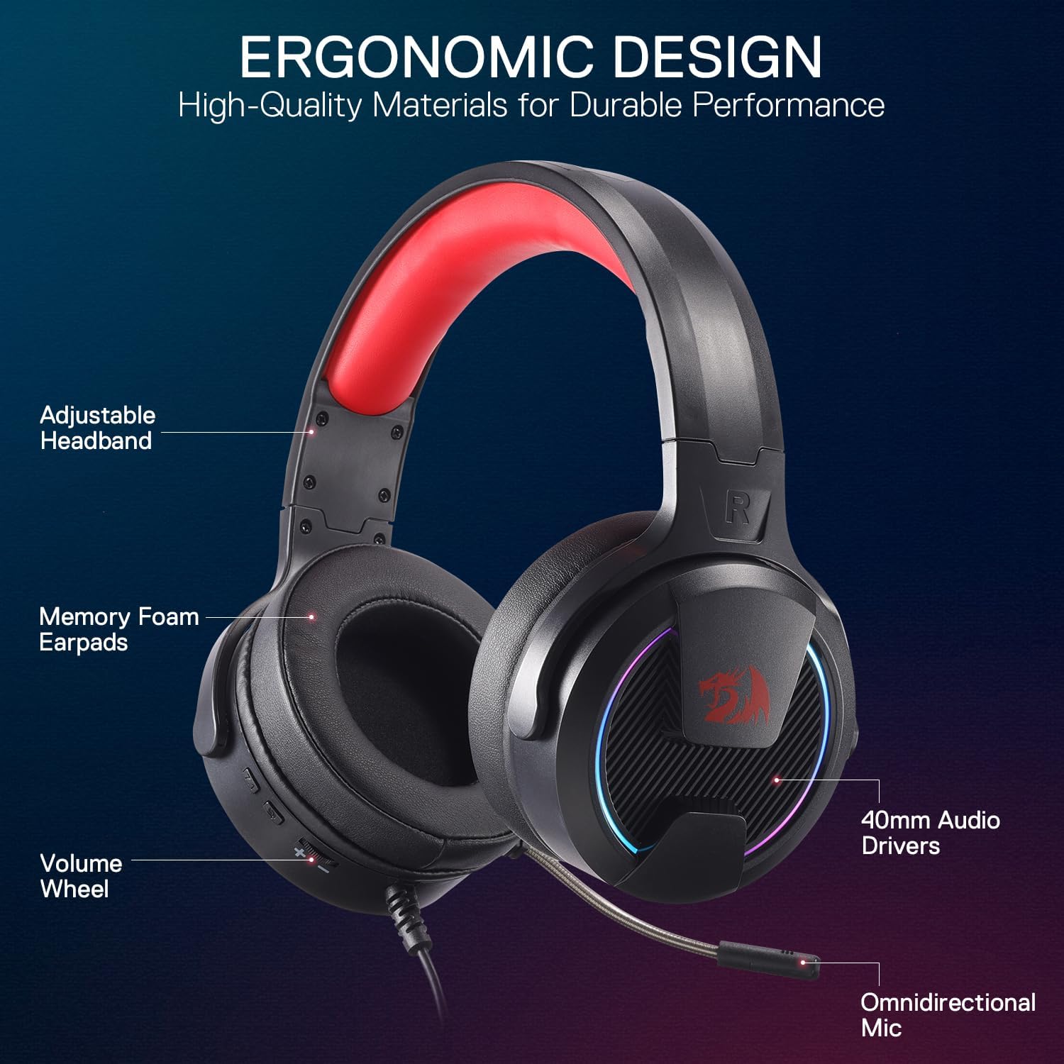 Redragon H315 RGB Gaming Headset