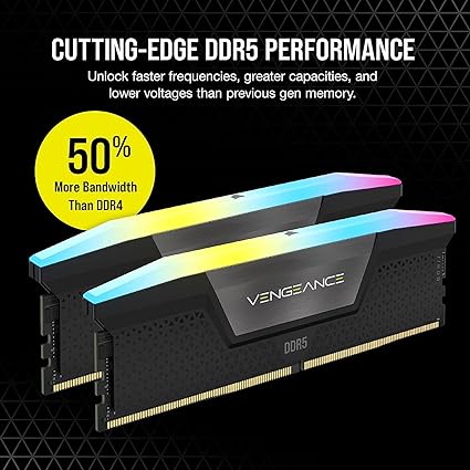 CORSAIR VENGEANCE RGB DDR5 6000MHz 64GB (32GB X 2) - PakByte  