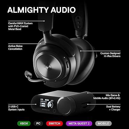 SteelSeries Arctis Nova PRO Wireless Headphone for XBOX - Black - PakByte  