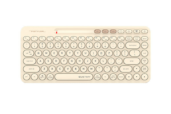 A4TECH FBK36C AS QuietKey MINI (CAFE LATTE) - PakByte  