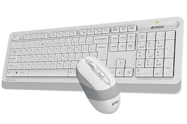 A4TECH FG1010S WHITE (MULTIMEDIA) FGK10 + FG10S SILENT CLICK - PakByte  