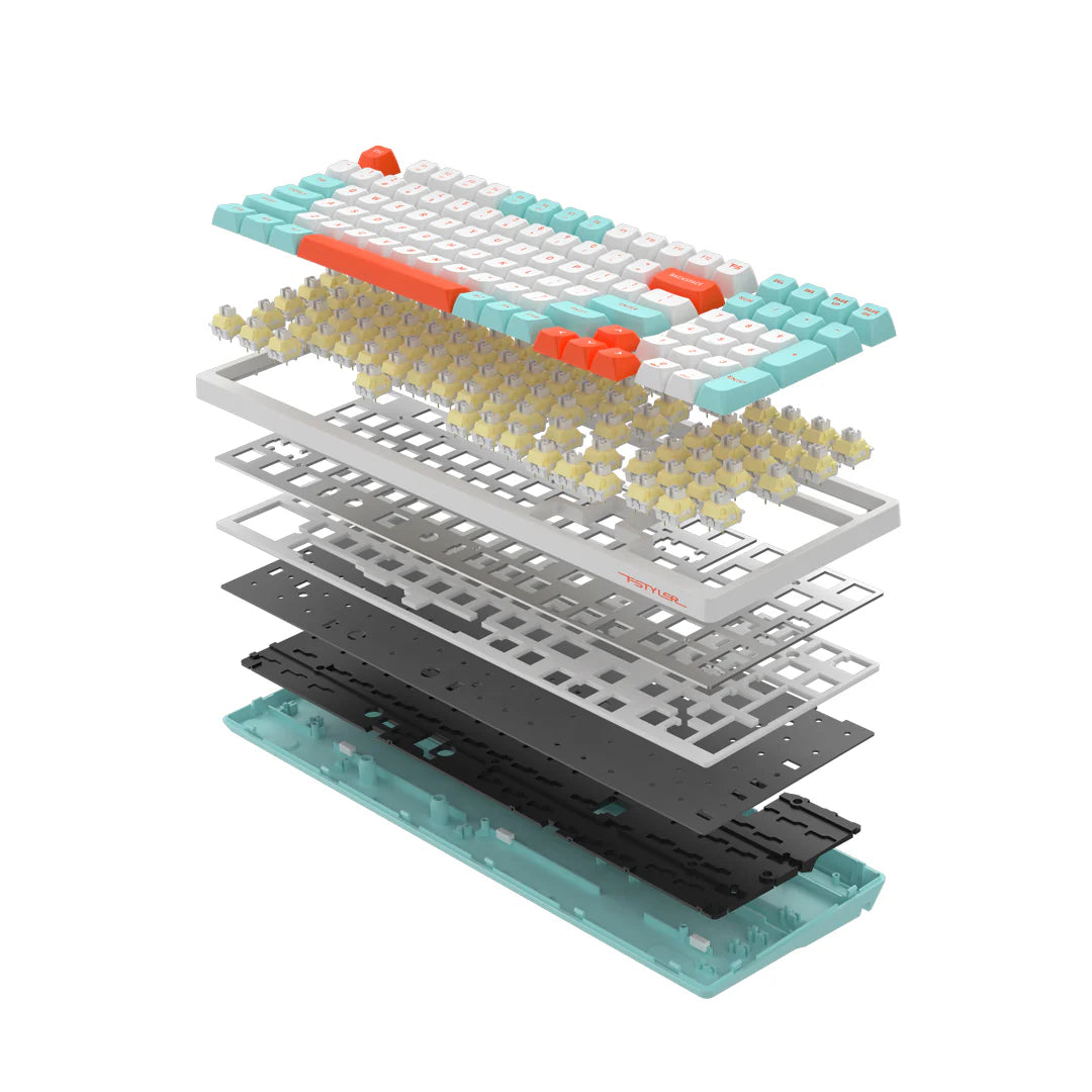 A4TECH FS300 Panda White Backlit Mechanical Keyboard - PakByte  