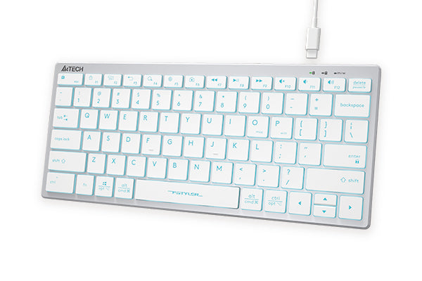 A4TECH FX61 (BLACK) SLIM WHITE BACKLIT - PakByte  