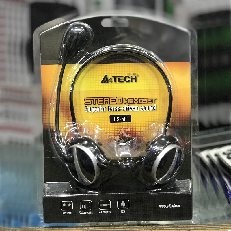 A4TECH HS-5P (BACK NECK) (GIFT BOX) - PakByte  