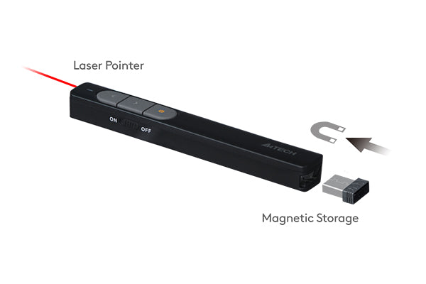 A4TECH LP15 (BLACK) 2.4G Wireless Laser Pen - PakByte  