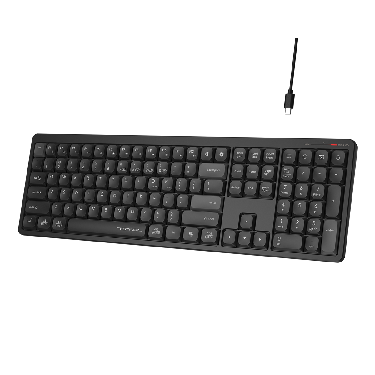A4Tech FBX55C Bluetooth & 2.4G Wireless Keyboard - PakByte Computers  