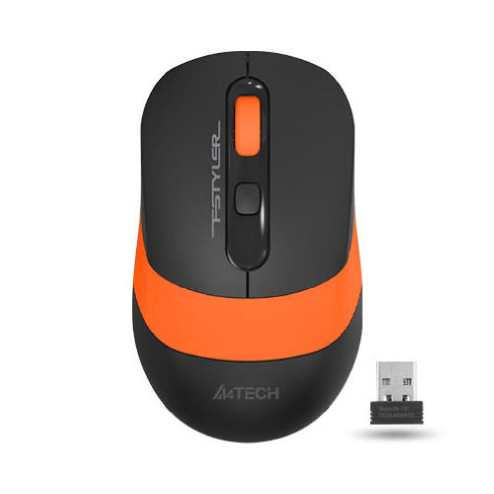 A4Tech Fstyler FG10S - 2.4G Wireless Mouse - Orange