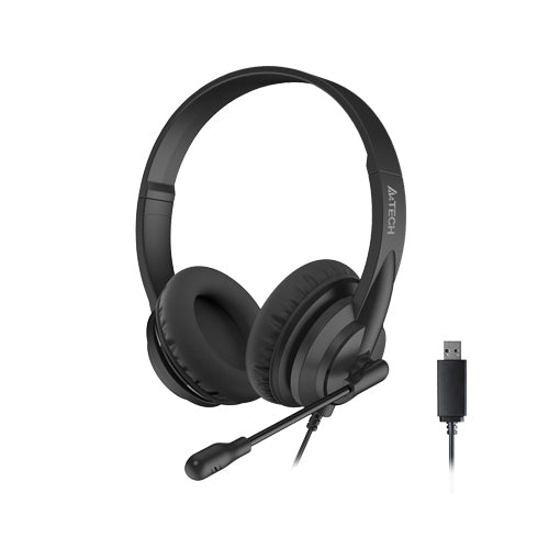 A4tech HU-10 USB Wired USB Headset - Black